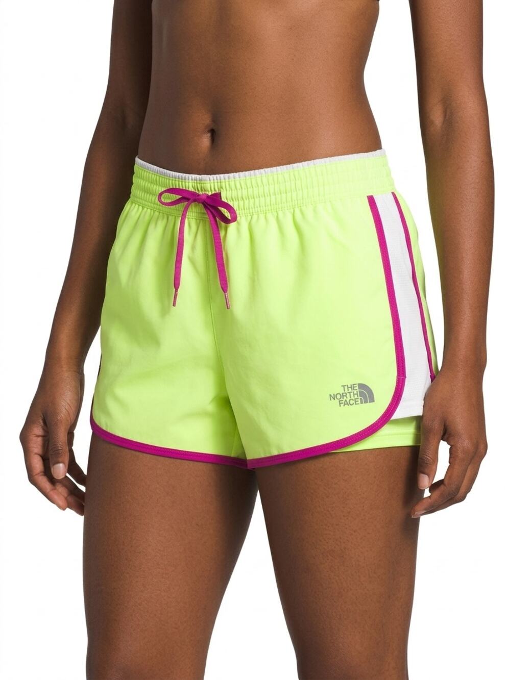 The North Face Yellow Lined Shorts Women Size S/P